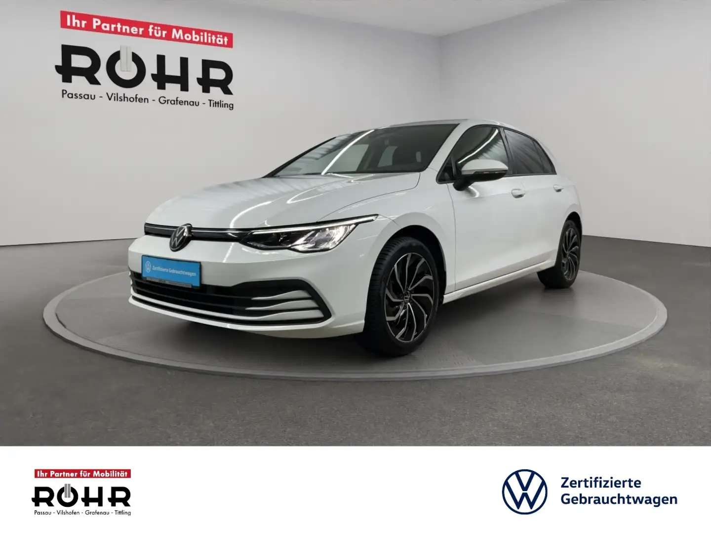 Volkswagen Golf VIII Life (LightAssist.Navi.Klima.beheiz.Lenkrad) Blanc - 1