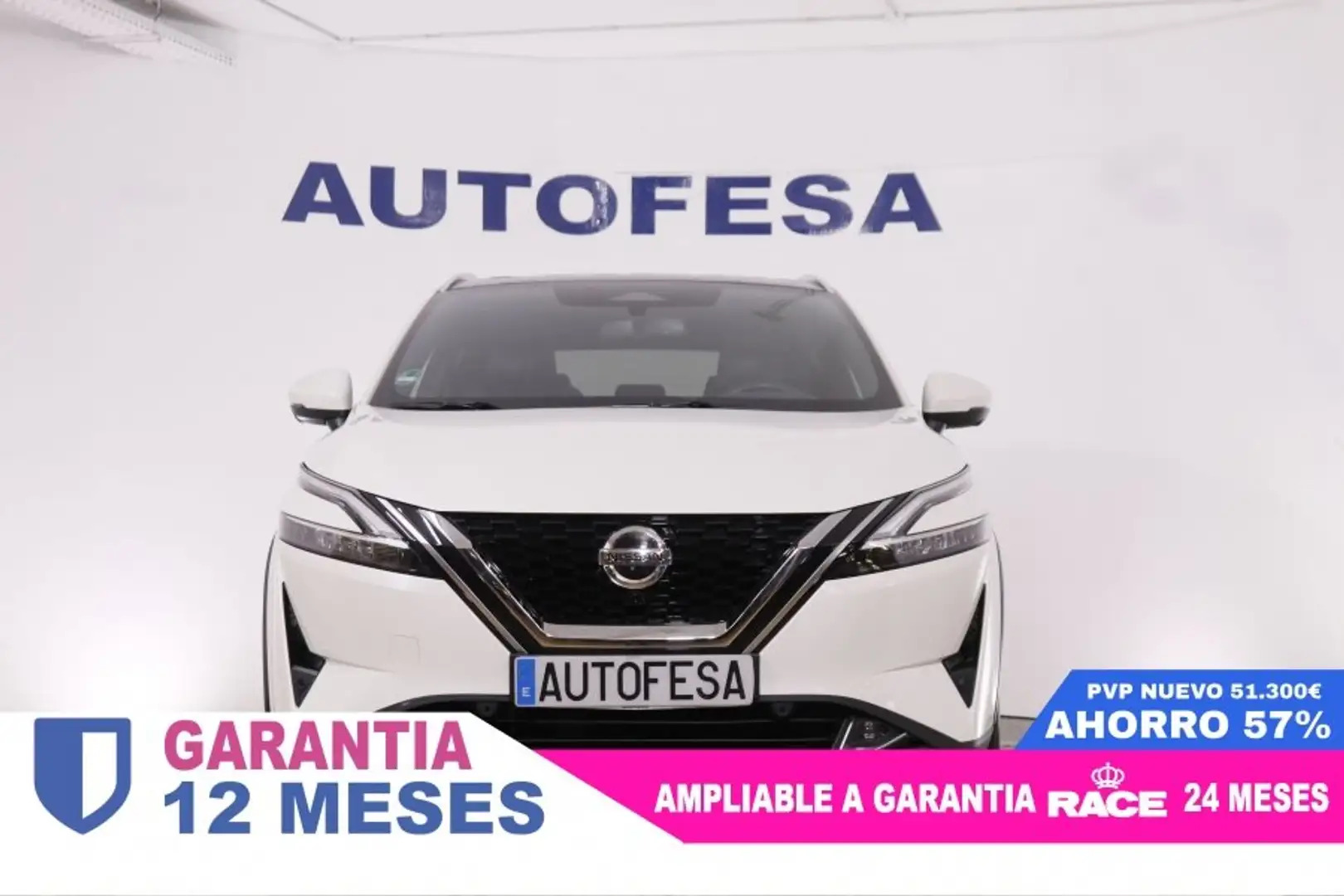 Nissan Qashqai 1.3 DIG-T MHEV XTRONIC TEKNA AUTO 158CV 5P # IVA D Blanco - 2