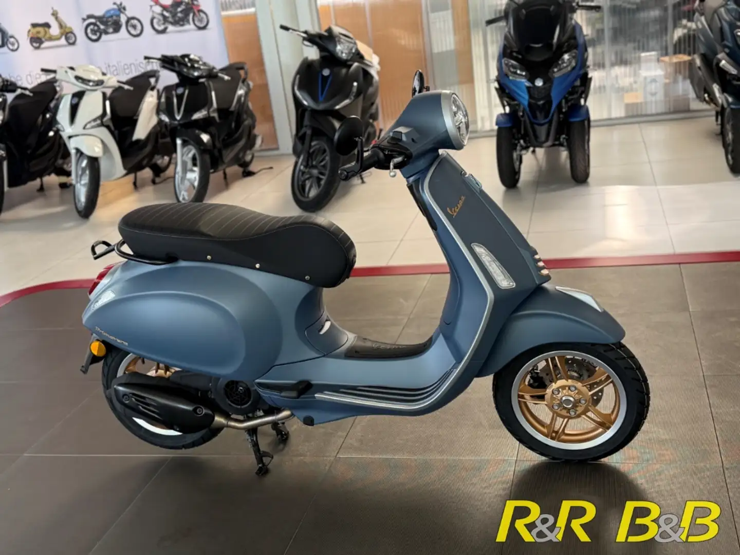 Vespa Primavera 125 Officina 8 E5+ AT ABS+LCD-LED+DRL+GARANTIE Bleu - 2