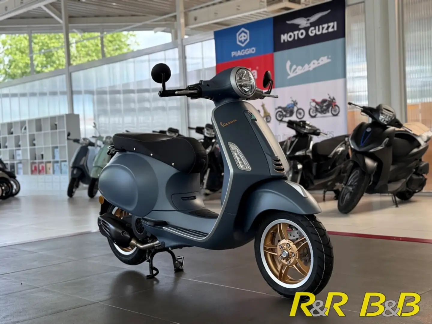 Vespa Primavera 125 Officina 8 E5+ AT ABS+LCD-LED+DRL+GARANTIE Bleu - 1