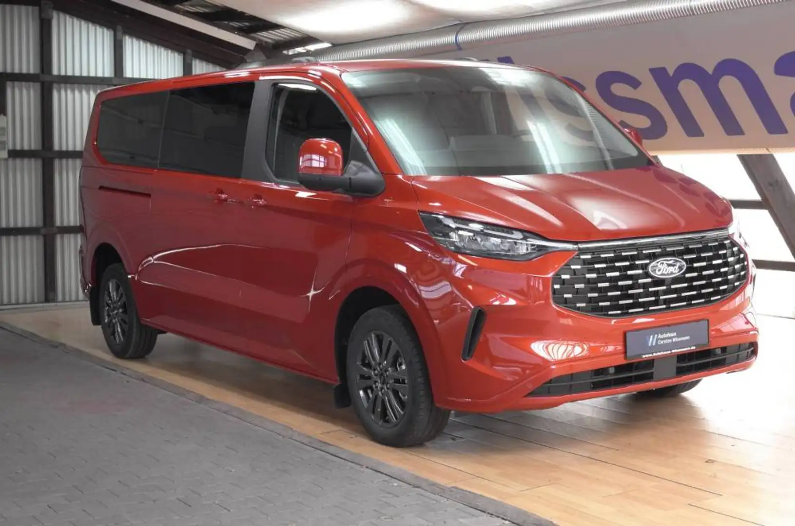 Ford Tourneo Custom Titanium 320 L2 sofort, Vorber. AHK Rosso - 1