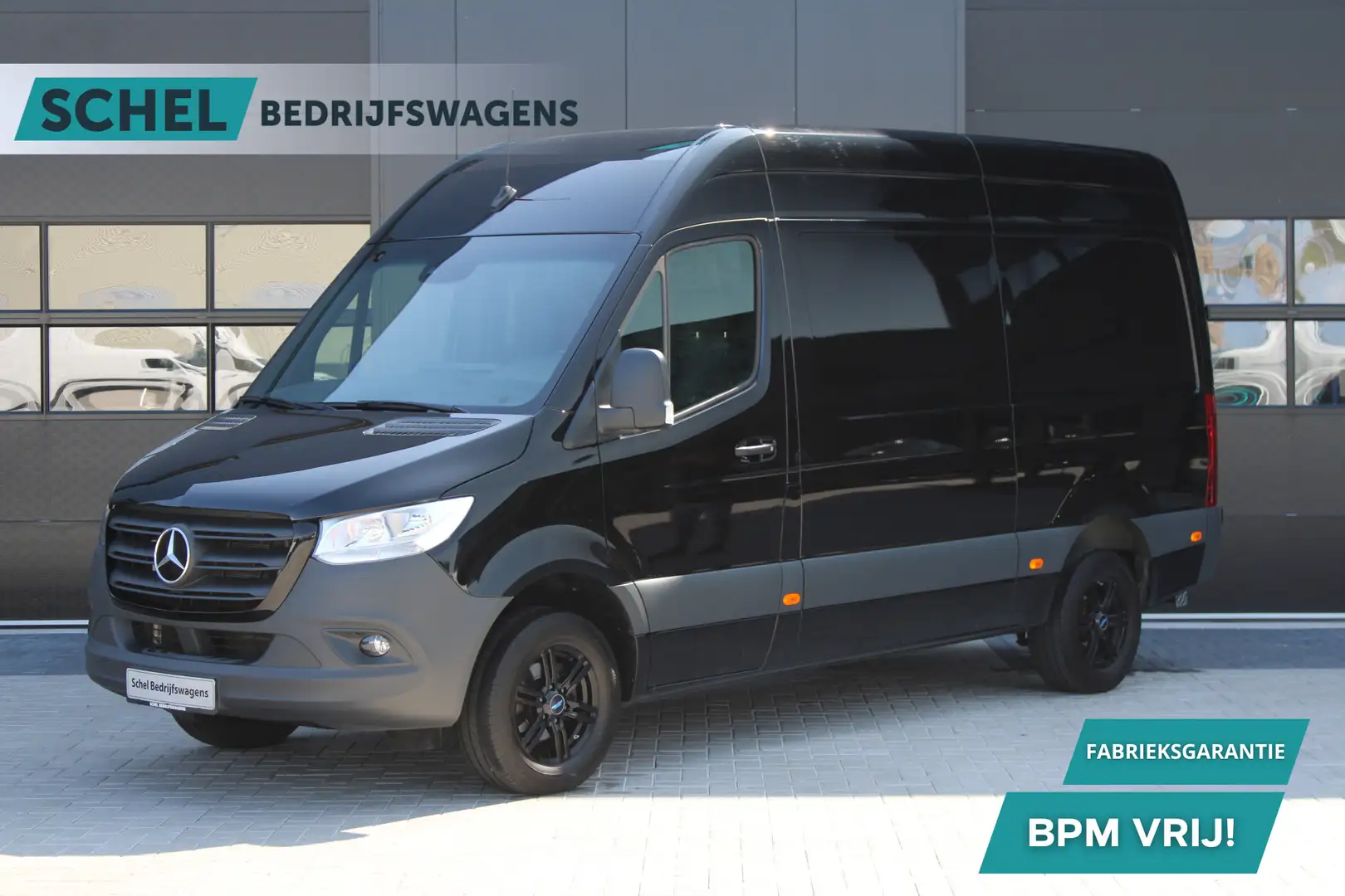 Mercedes-Benz Sprinter 315 1.9 CDI L2H2 RWD 150pk - MBUX - Trekhaak - Dod Zwart - 1