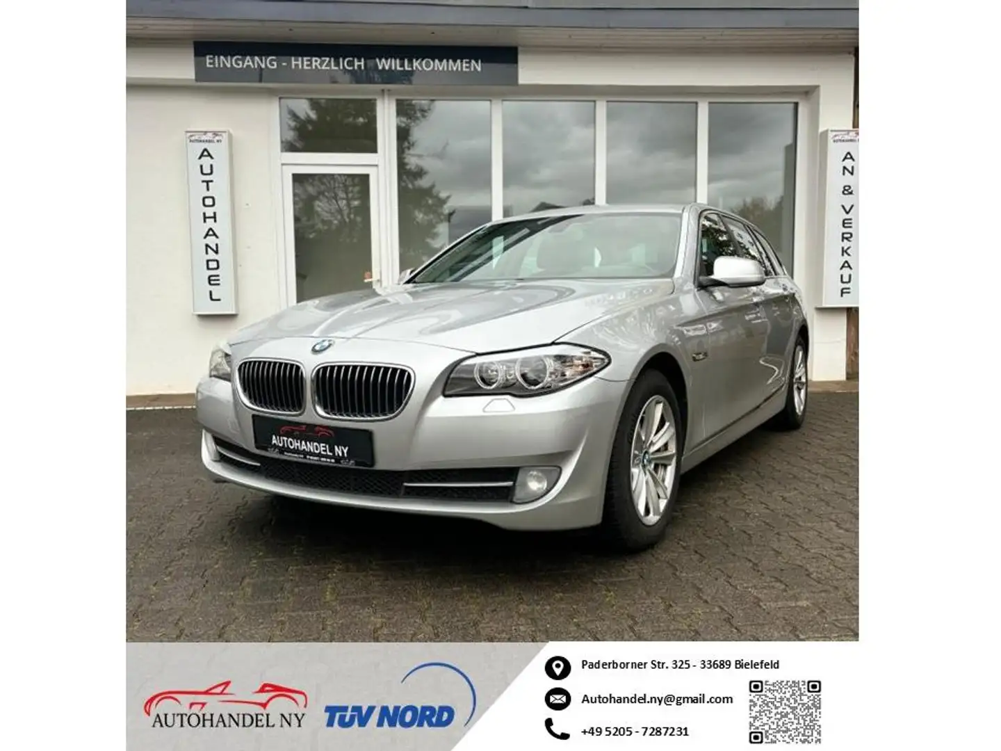BMW 520 BMW 520 d Touring, Navi, Temp, Xenon, SHZ, PDC Gris - 1