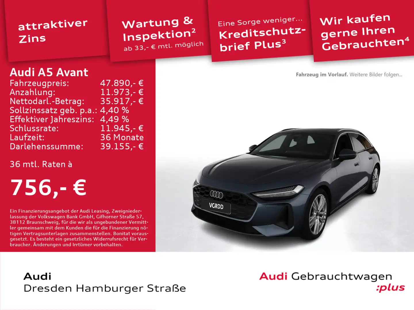 Audi A5 TFSI Matrix Navi AHZV Tech plus S troni Blau - 1