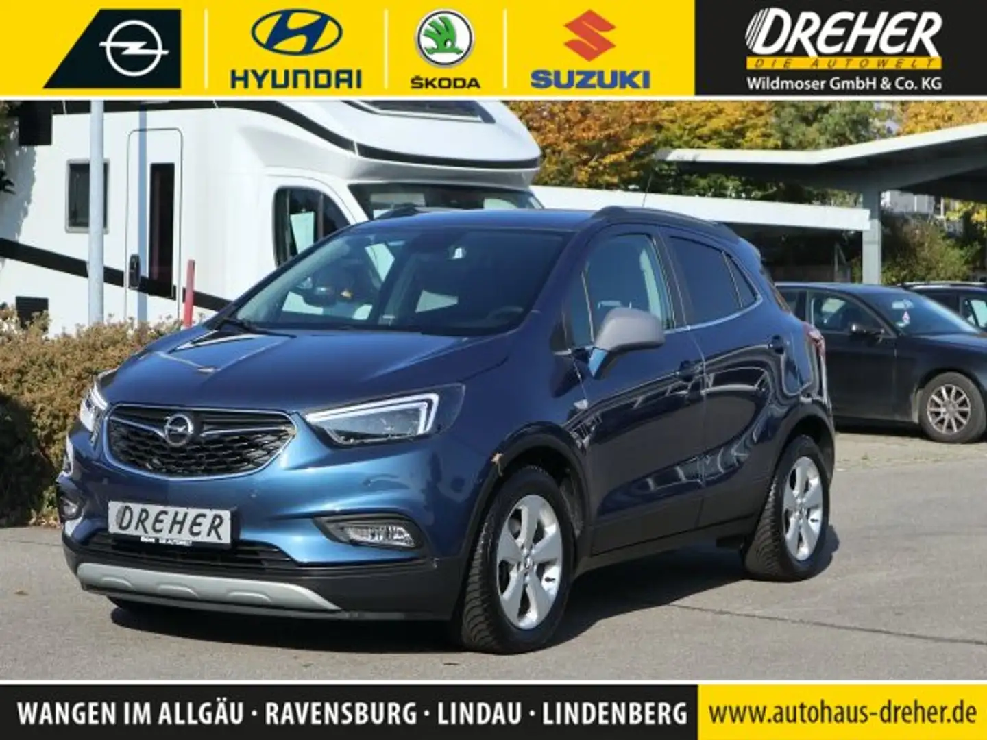 Opel Mokka X Mokka X1.4 Turbo Innovation Navi/LED/PDC/Kamera BC Blauw - 1