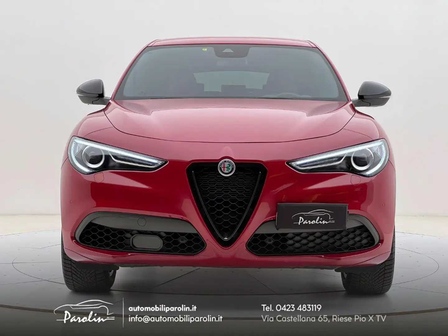 Alfa Romeo Stelvio 2.0 Turbo 280 CV AT8 Q4 Veloce Harman-pelle Rossa Rosso - 2