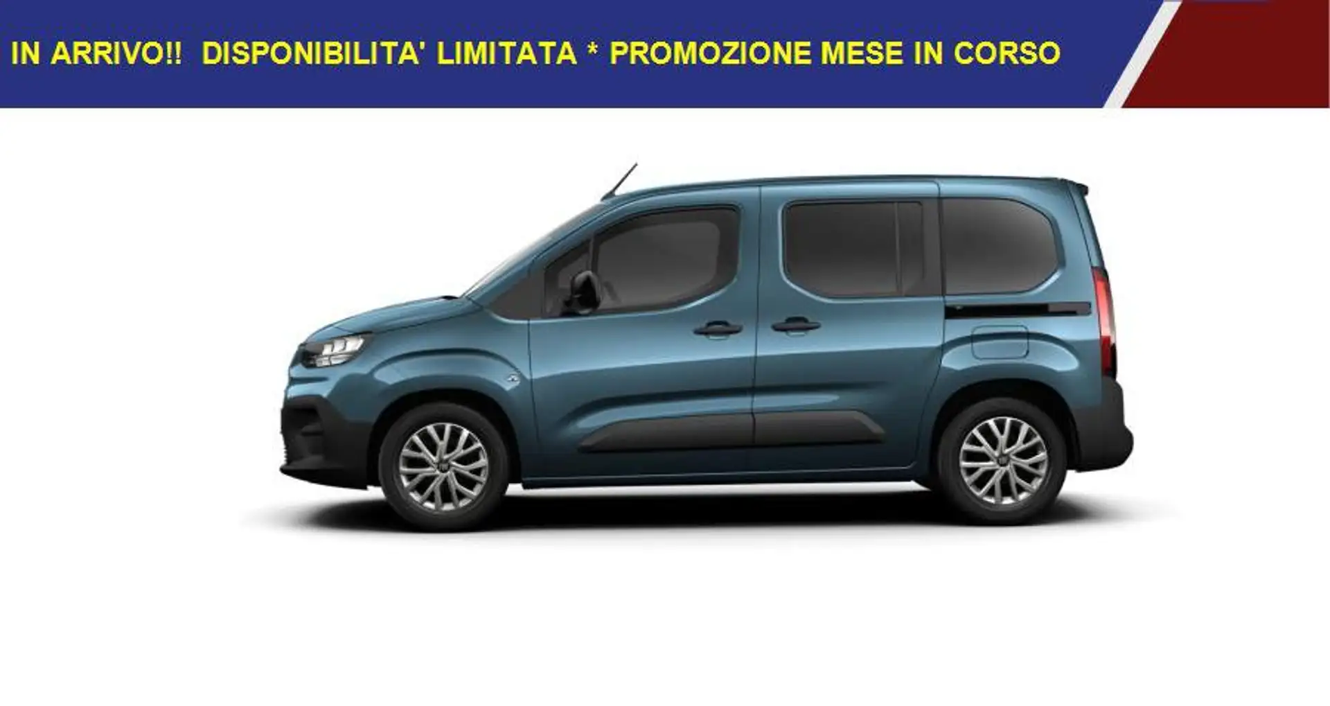 Fiat Doblo 1.5 BlueHdi 100cv PC AUTOVETTURA 5 POSTI * TELECA Blu/Azzurro - 2