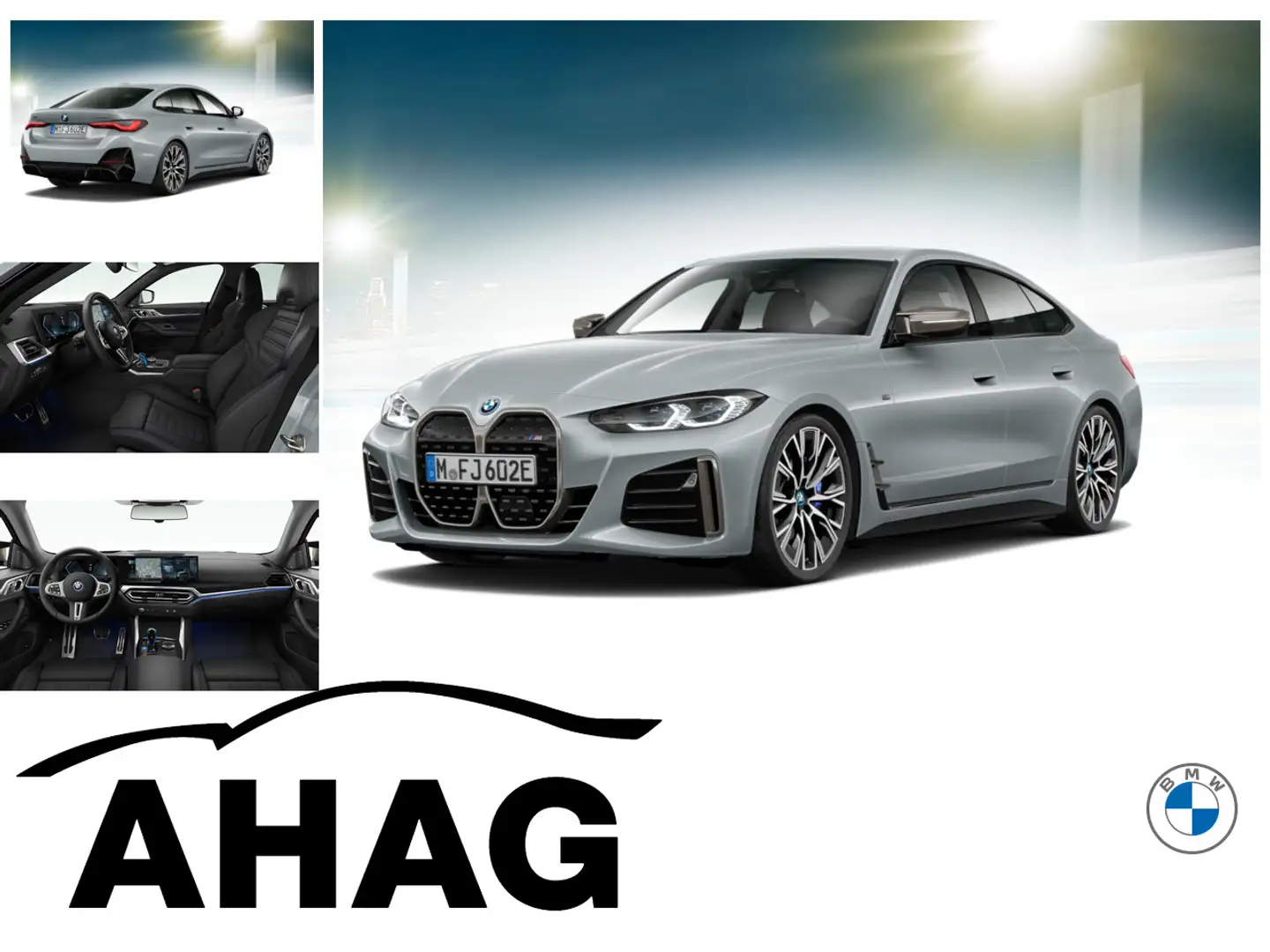 BMW i4 M50 Klimaaut. Adaptives Fahrwerk Memory vorn Grau - 1