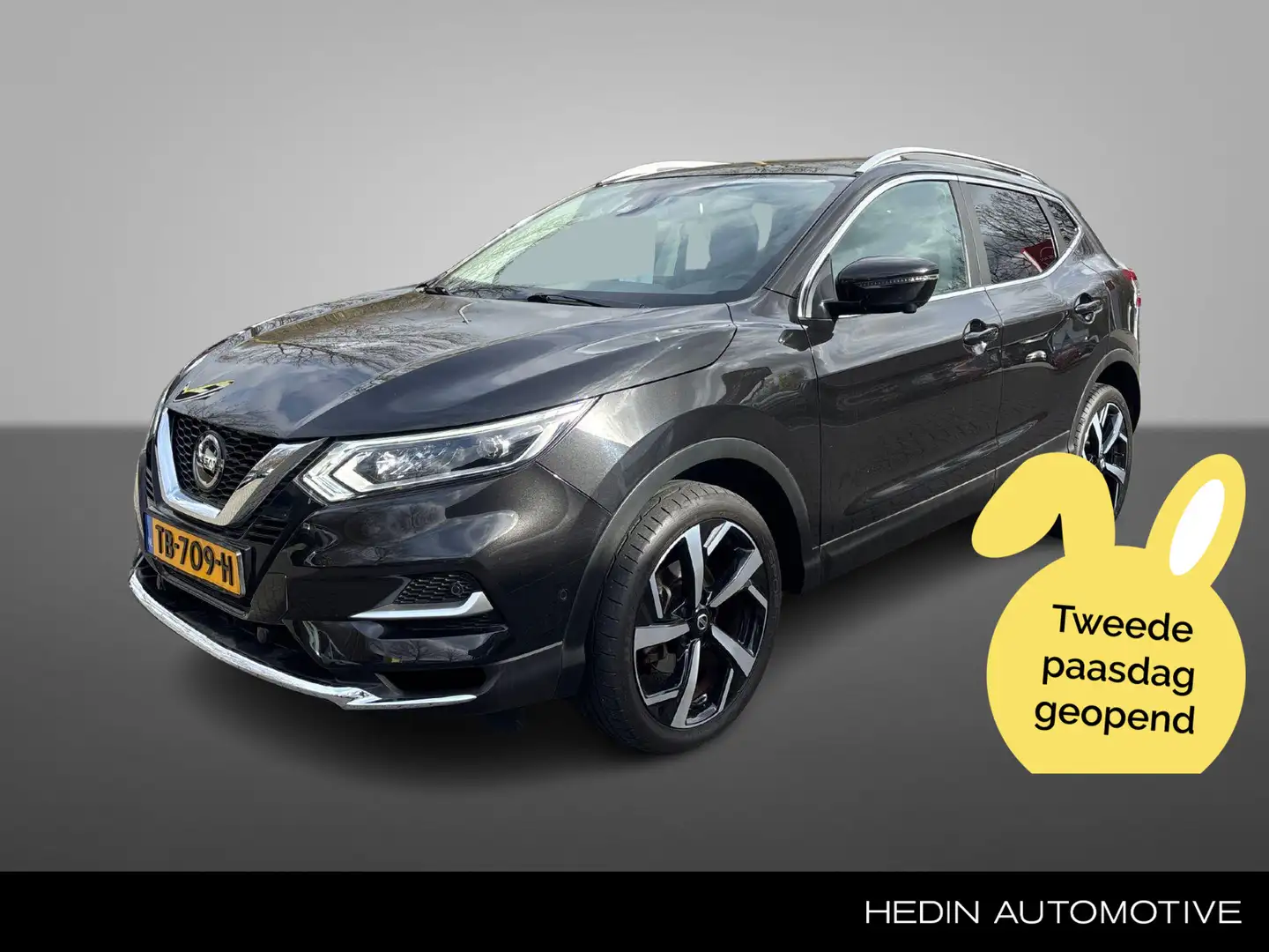 Nissan Qashqai 1.2 Tekna + NAVIGATIE | PANORAMADAK | LEDEREN BEKL Schwarz - 1