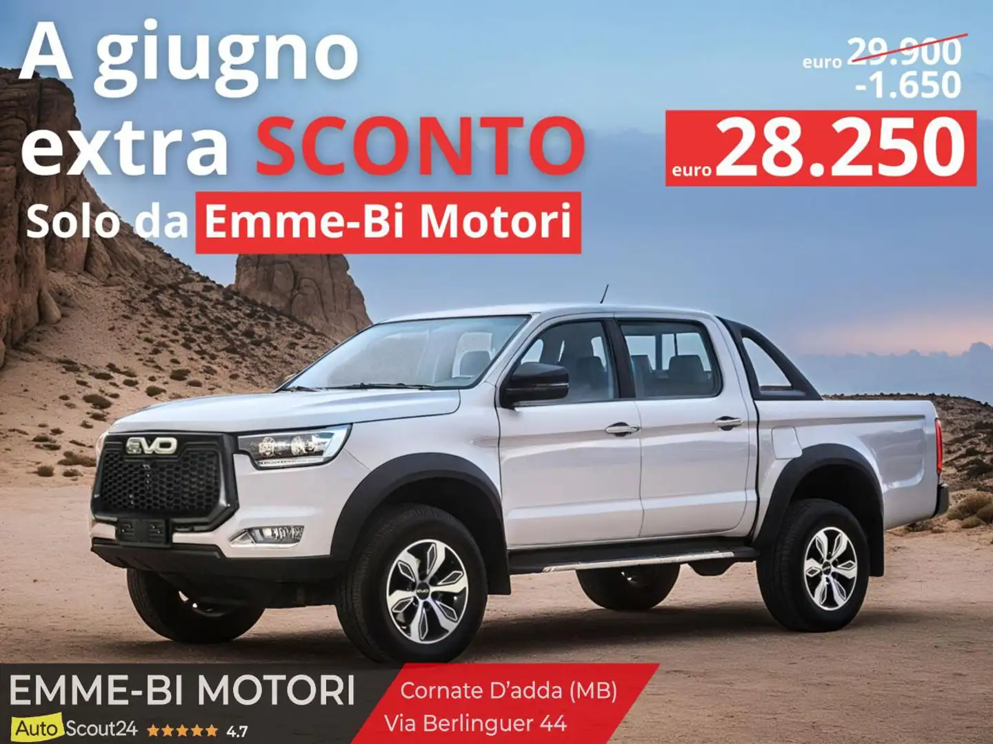 EVO Cross4 Evo Cross4 Cross 4 Nuovo Pick Up Blanco - 1