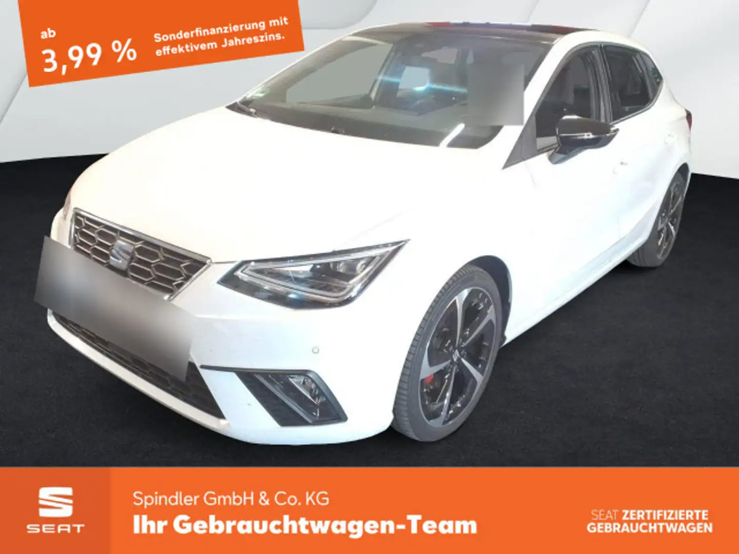 SEAT Ibiza FR 1.0 TSI DSG / Pano, LED, ACC, RFK, Navi Weiß - 1