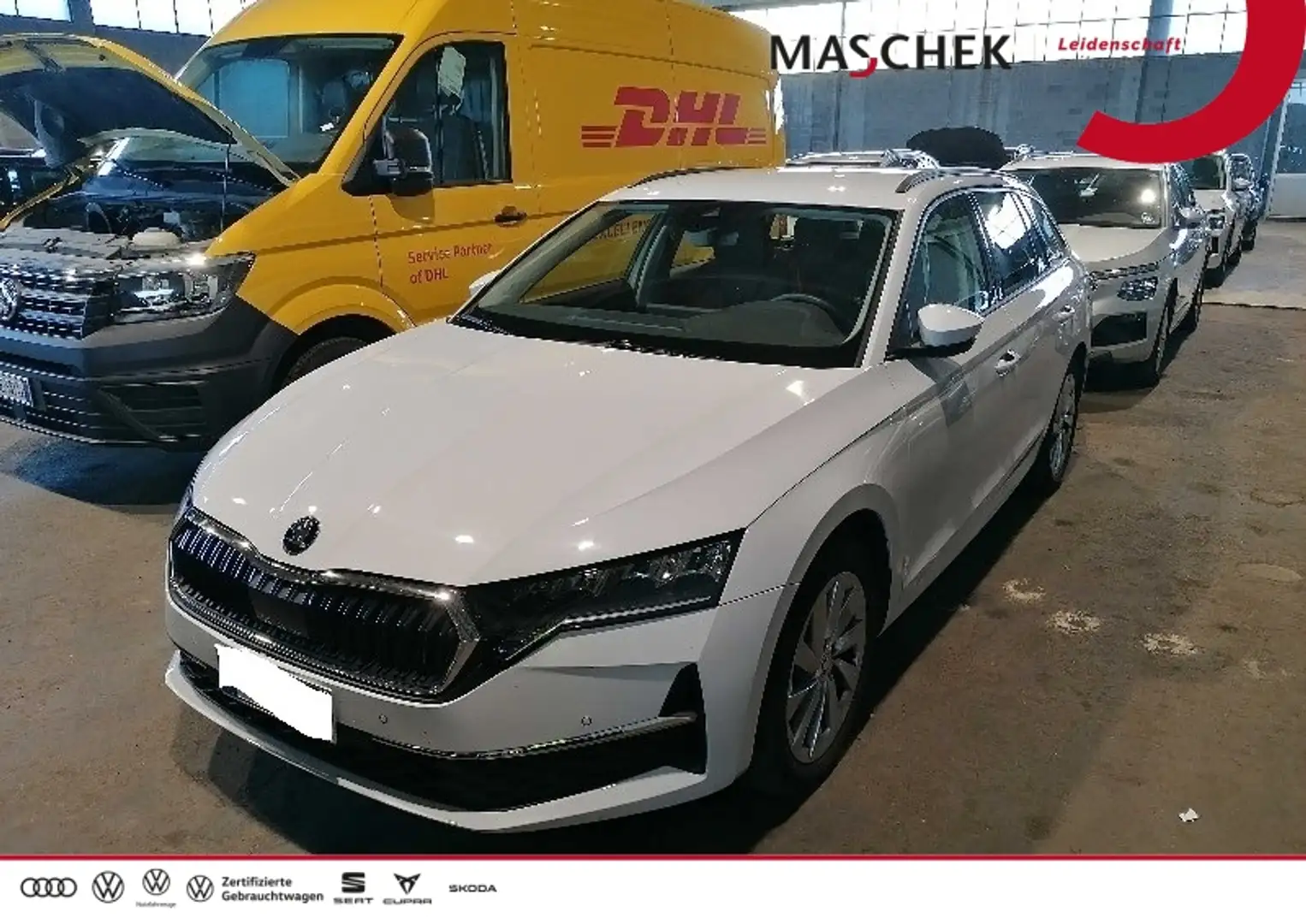 Skoda Octavia Combi Selection 2.0 TDI DSG Navi ACC PDC LED Carpl Weiß - 1