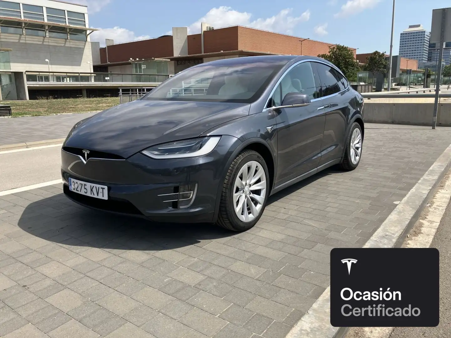 Tesla Model X Long Range AWD Argento - 1