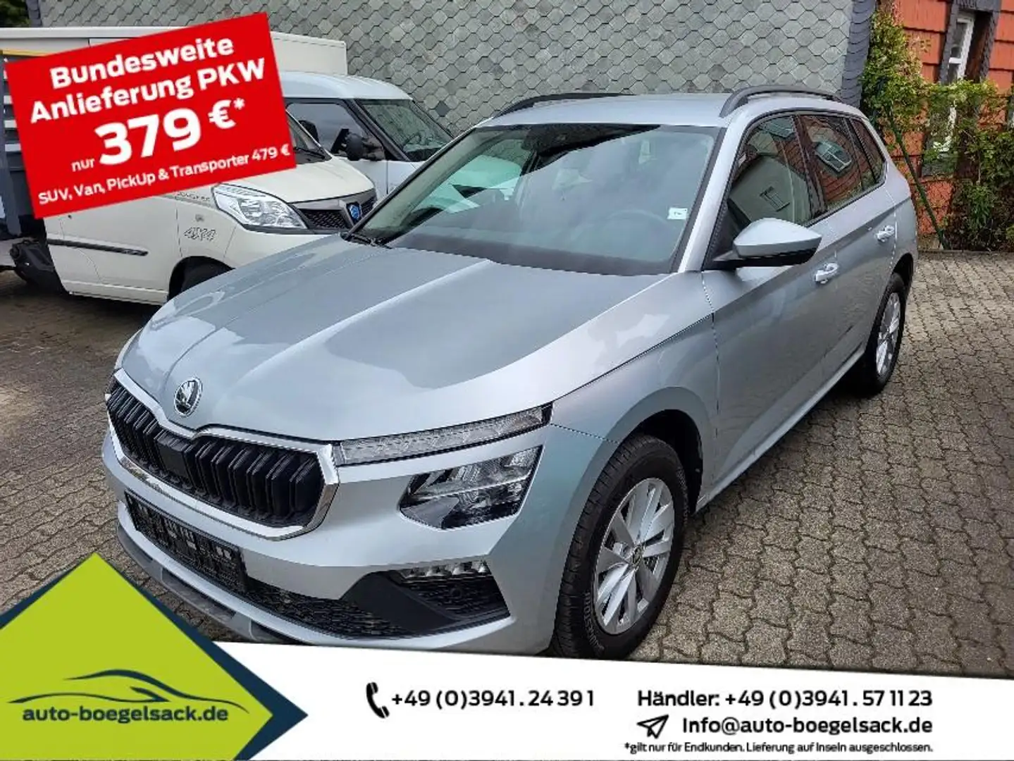 Skoda Kamiq 1.0 TSI DSG Edition+b.Lenkrad&Frontscheibe Silber - 1