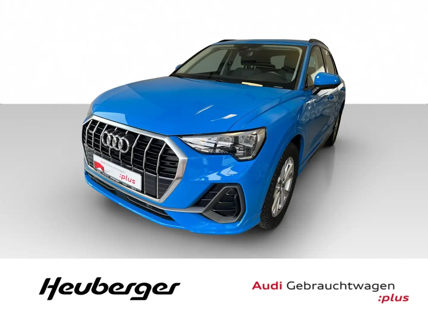 Audi Q3 2.0 TDI quattro S line, AHK, SHZ, Navi, Tempo Blauw - 1