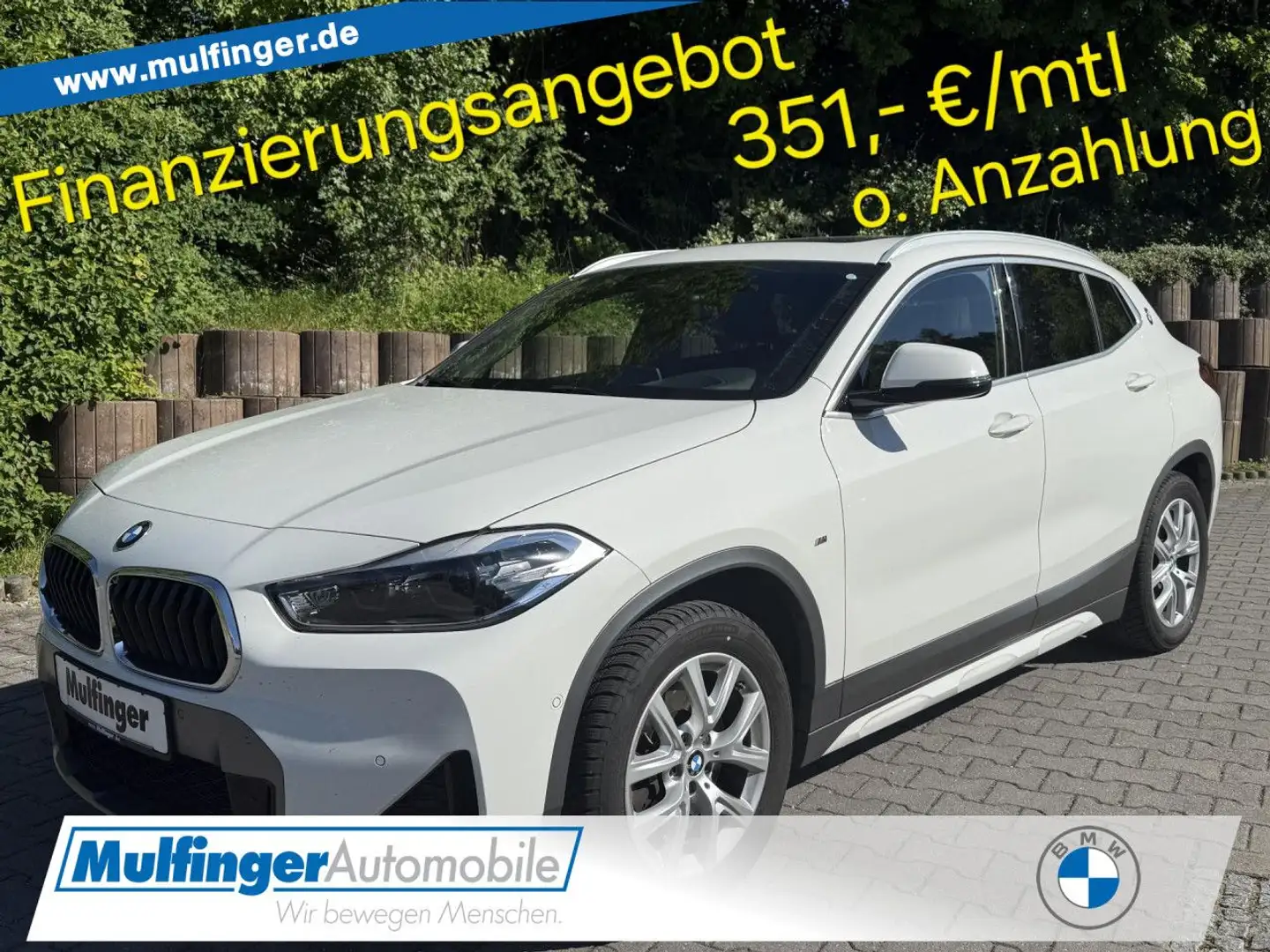 BMW X2 s20i M Sport X Pano.HUD HiFi AHK Navi+Fin.351 Weiß - 1
