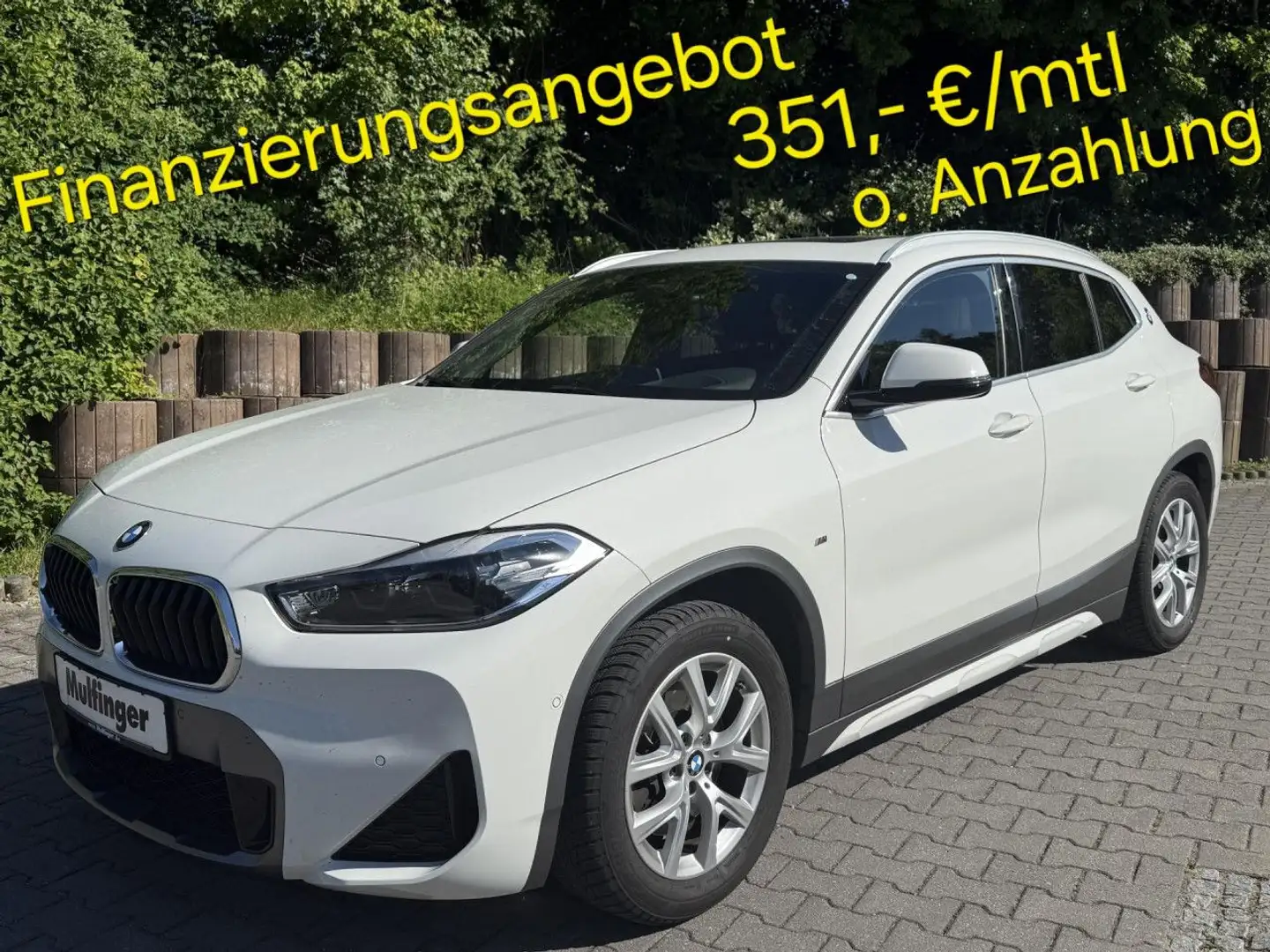 BMW X2 s20i M Sport X Pano.HUD HiFi AHK Navi+Fin.351 Weiß - 2