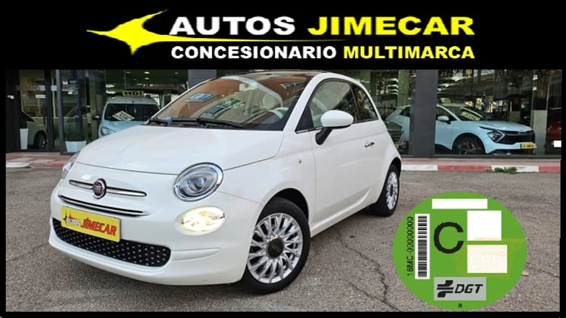 Fiat 500 1.2 Lounge Blanc - 1