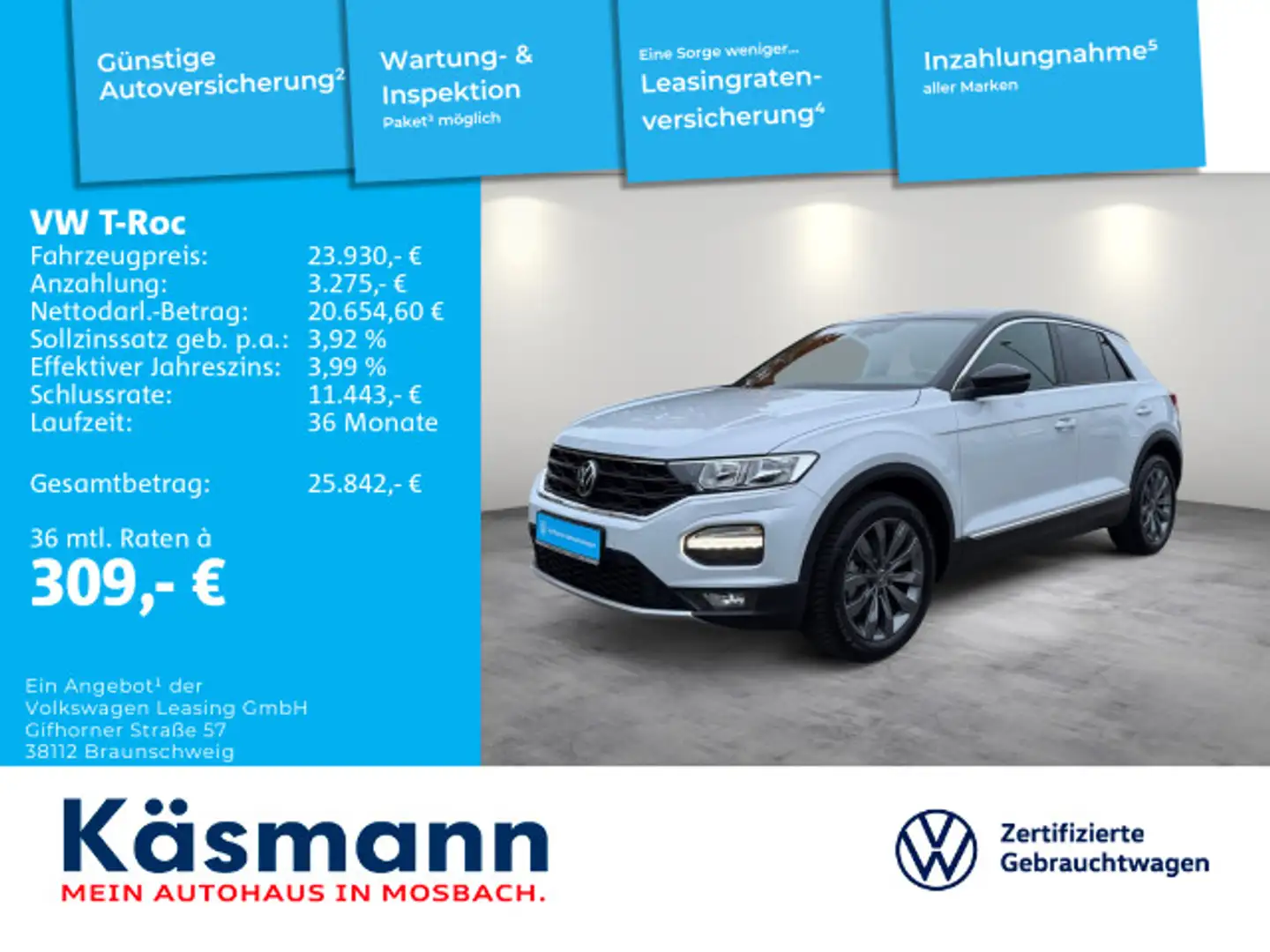 Volkswagen T-Roc Sport 1.5TSI DSG NAVI KAM ACC SHZ GJR Zilver - 1