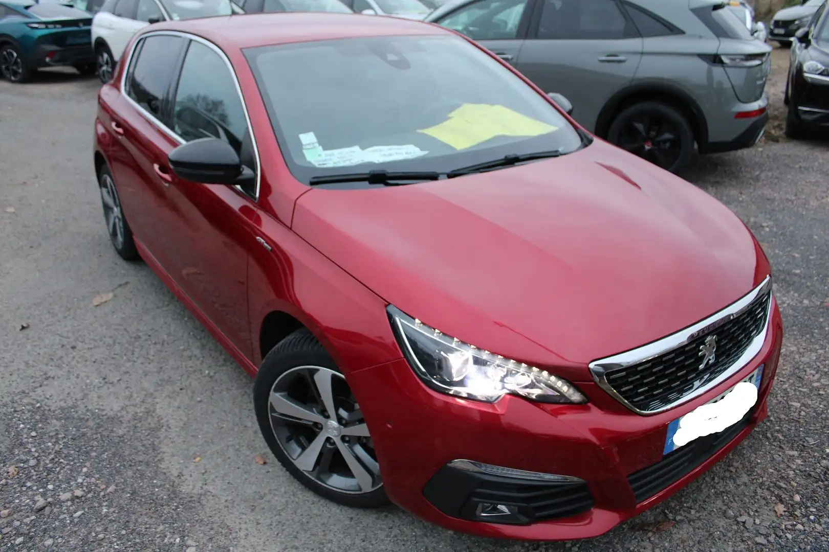 Peugeot 308 GT LINE 130 ESSENCE SPORT GPS MÉDIA MI CUIR ABS FU Rouge - 1