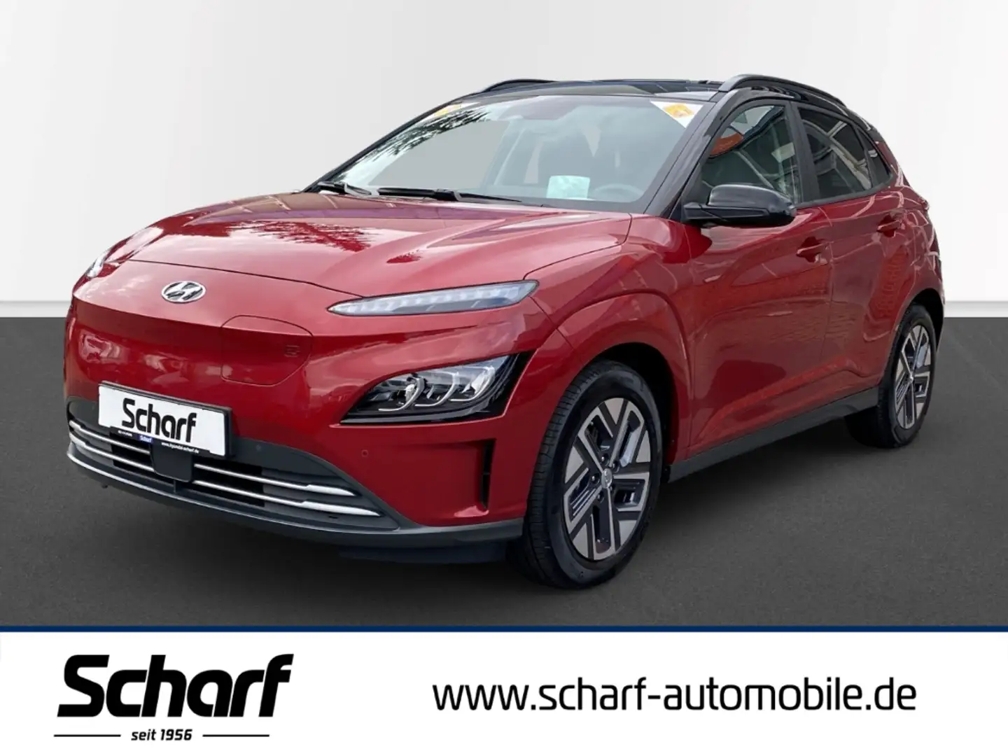 Hyundai KONA Elektro 64 kWh Trend Navi ACA AHK ACC SHZ PDC Rü.C Rot - 1
