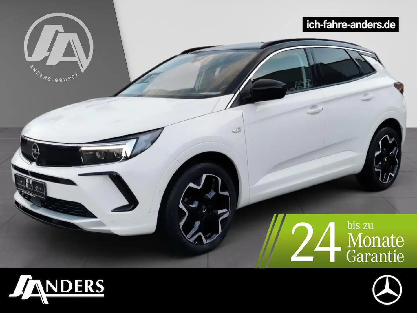Opel Grandland 1.5 D Elegance 360°+AHK+Bel.Sitz+LED Weiß - 1