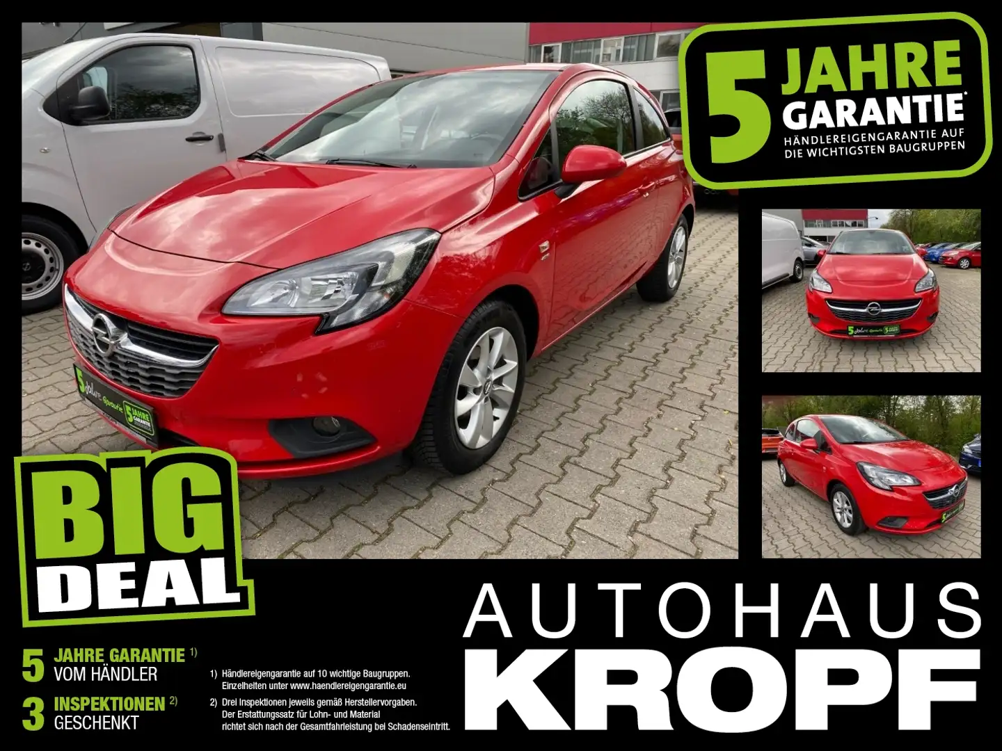 Opel Corsa E 1.4 SHZ+Winterp.+Kam.+LM+PDC Rot - 1