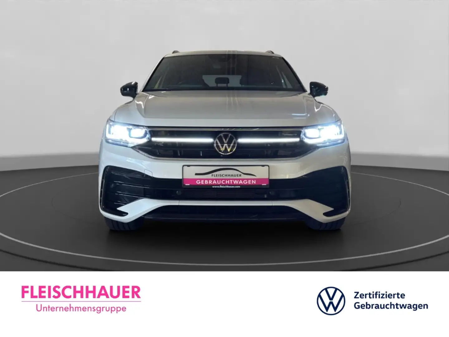 Volkswagen Tiguan Allspace R-Line 4Motion 2.0 TSI MATRIX+ACC+PANO+AHK+VC+SOUN Weiß - 2