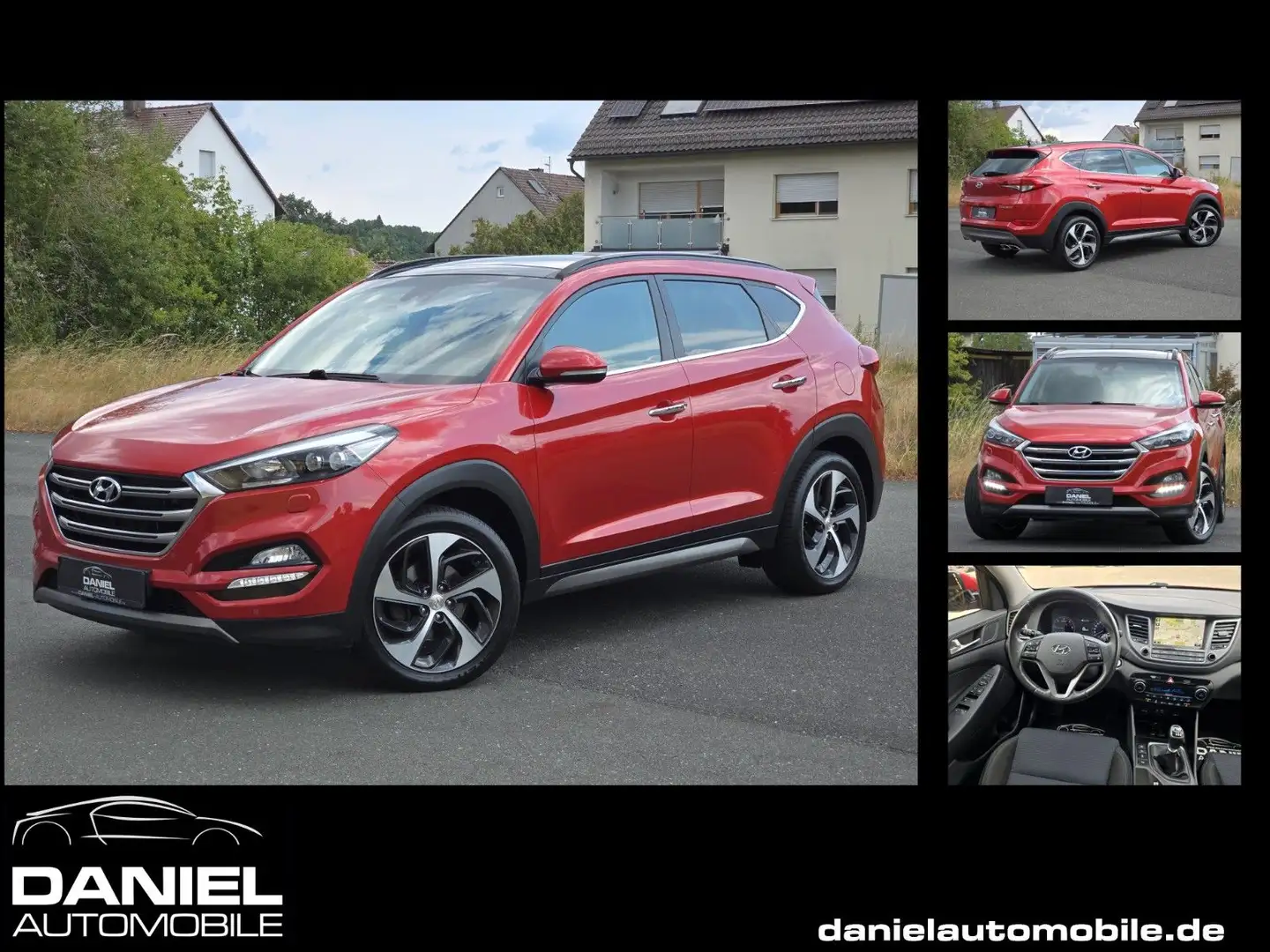 Hyundai TUCSON Premium 2.0 CRDi 4WD LED+NAVI+PANO+4xSHZG Roşu - 1