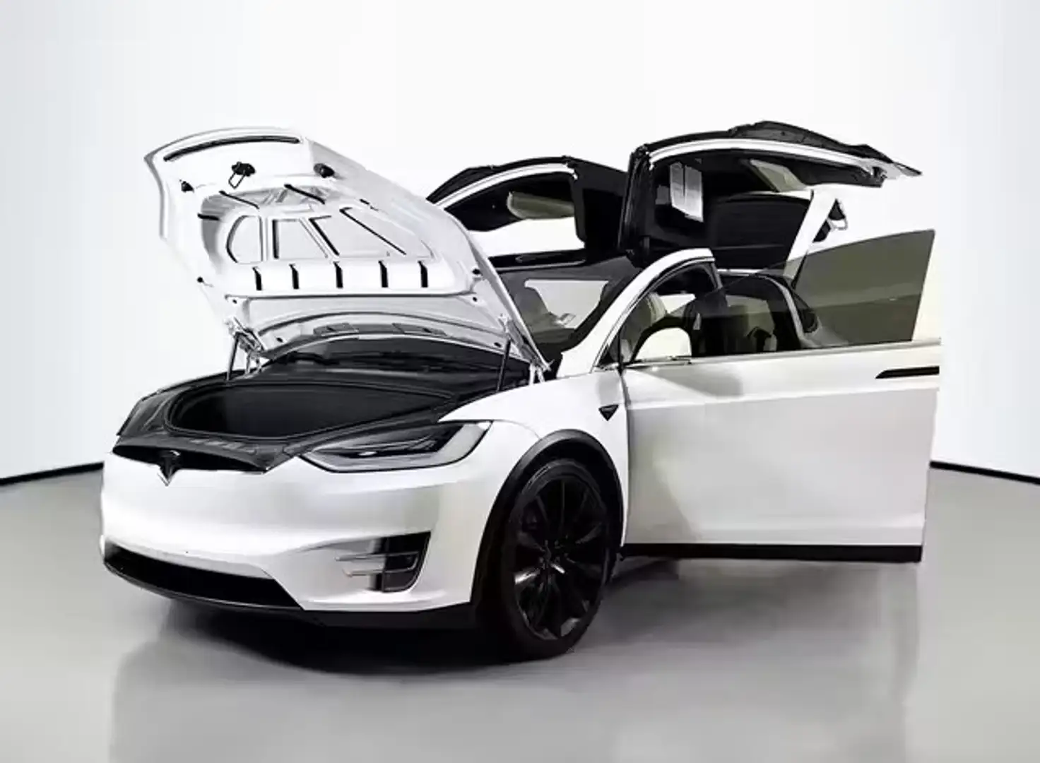 Tesla Model X Maximale Reichweite Plus Weiß - 1