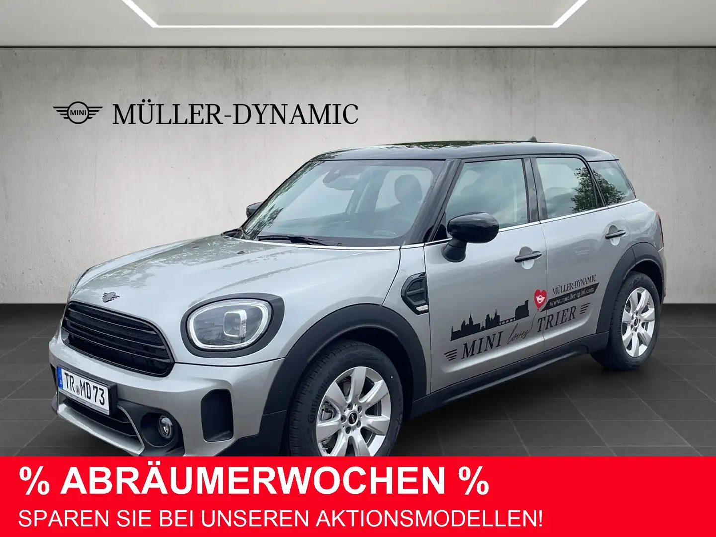 MINI Cooper Countryman AUTOMATIK AHK NAVI LED DRIV ASSIST KOMFORTZUG SHZ Silber - 1