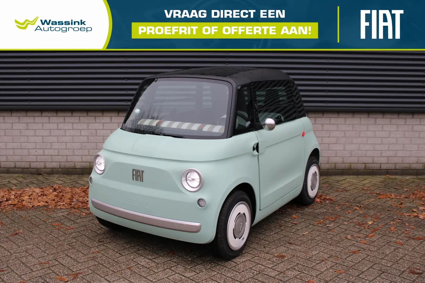 Fiat Topolino Elektrisch I 16+ (Brommerrijbewijs) | Telefoonhoud Vert - 1