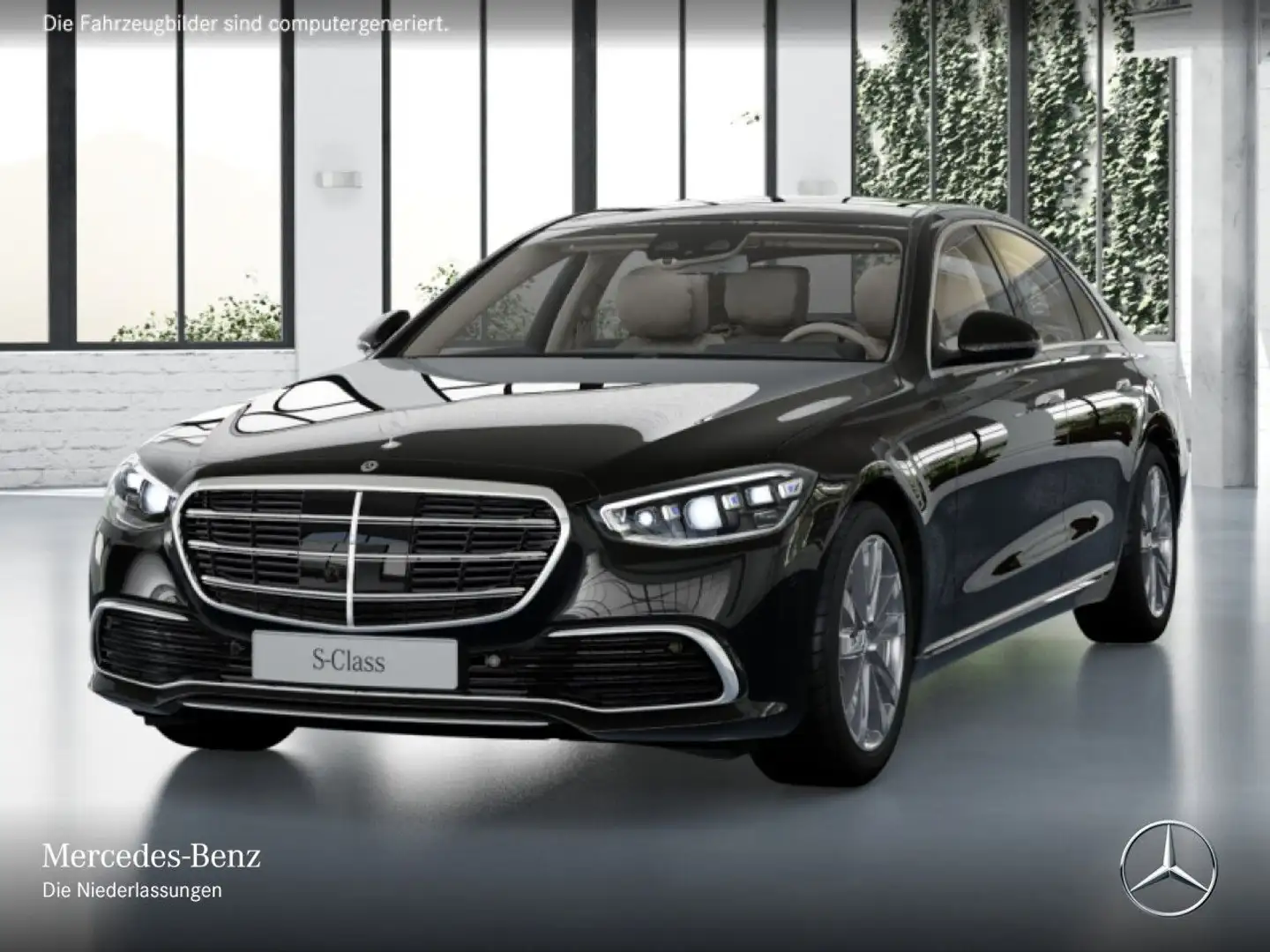 Mercedes-Benz S 450 4M PANO+360+DIGITAL-L+BURMESTER3D+FAHRASS Schwarz - 2
