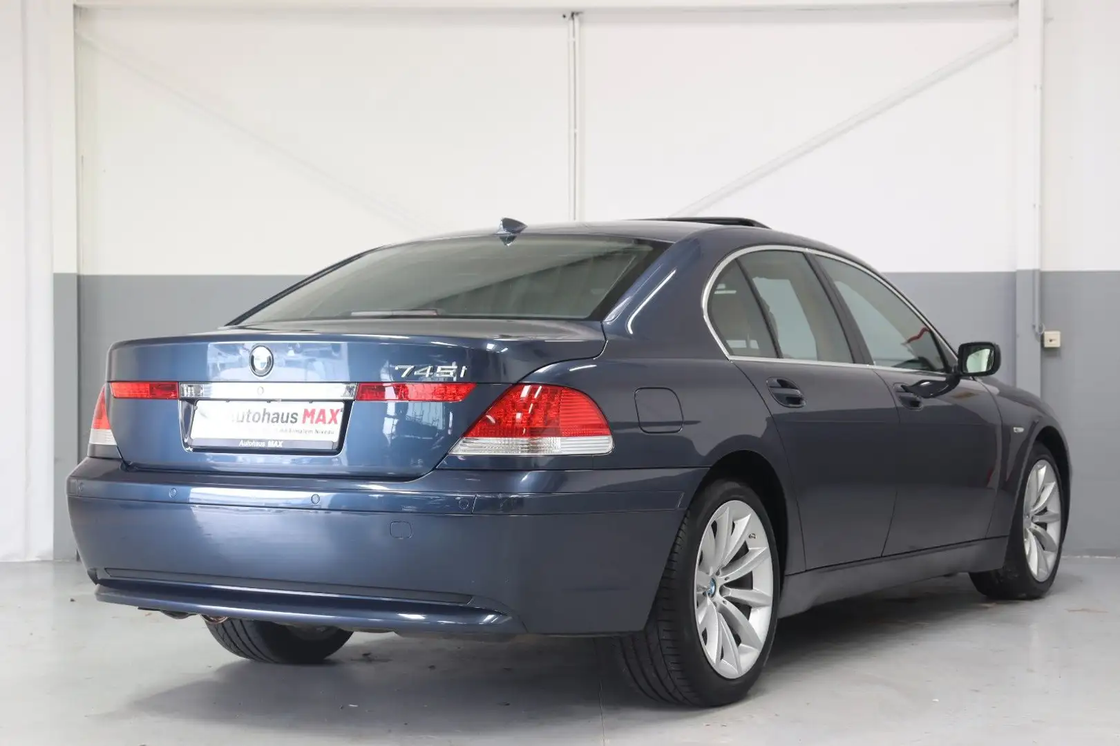 BMW 745 i~SZH~PDC~1. Hand~Memory~wenig KM~V8 4.4l Mavi - 2