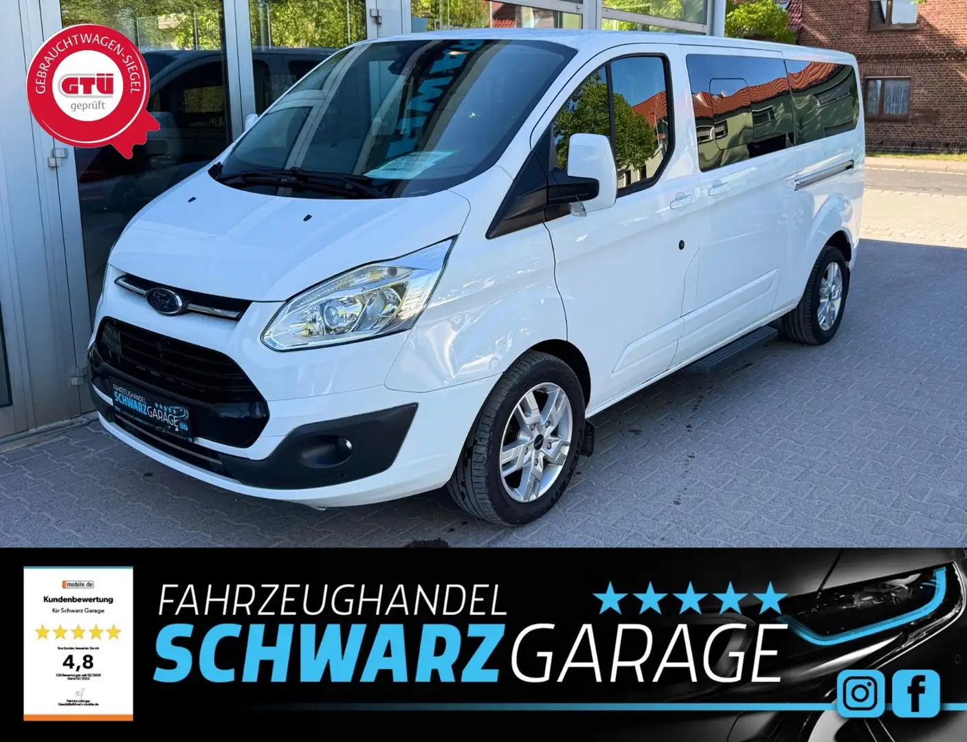 Ford Tourneo Custom Kombi 310 L2*ABSTANDTEMPO*SHZ* Weiß - 1