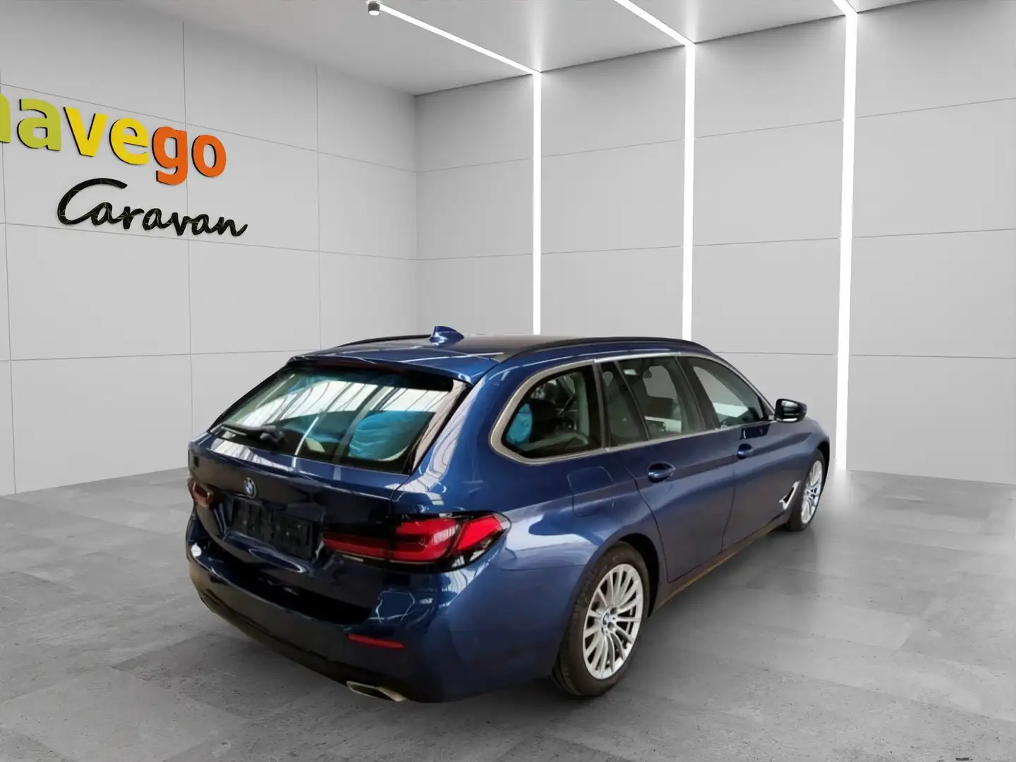 BMW 520 d 48 V Touring Aut. *LEDER*ACC*LED*ERSTBESITZ* Blau - 2