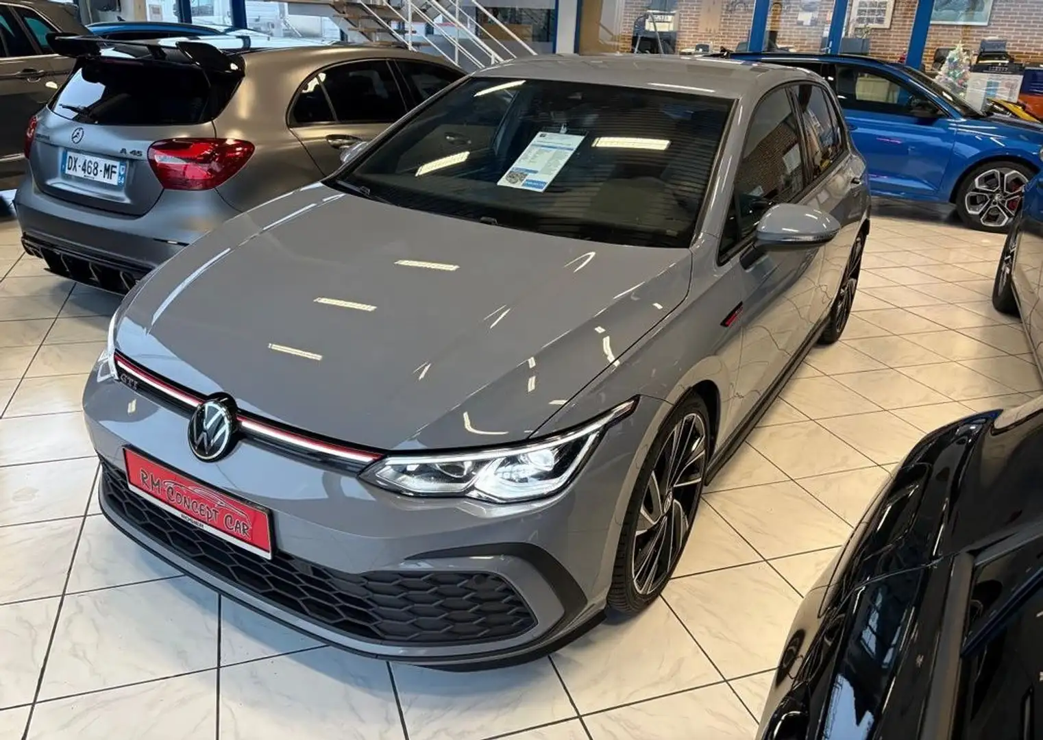 Volkswagen Golf VIII GTI 2.0 TSI DSG 245CH GPS-LED-VIRTUAL-CAMERA-JANTES 19-GRIS MONSTEIN Grau - 2