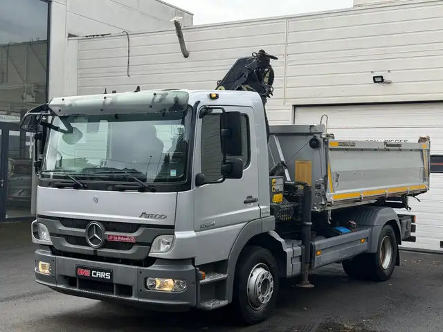 Mercedes-Benz Atego 1524 .15T. 4X2 BENNE BASCULANTE +GRUE HYDRAULIQUE BENNE MEILLER (SEMI AUTOMATIQUE) TOIT OUVRANT+CLIM