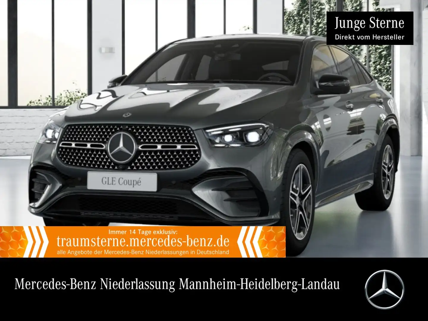 Mercedes-Benz GLE 450 d Coupé 4M AMG+NIGHT+PANO+360+AHK+STHZG Grau - 1