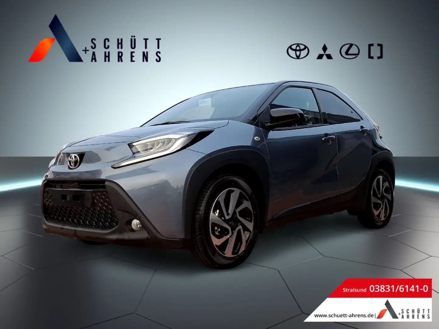 Toyota Aygo X 1.0 VVT-i Pulse LED DAB Rückfahrkam. Spurhalteass. Grijs - 1