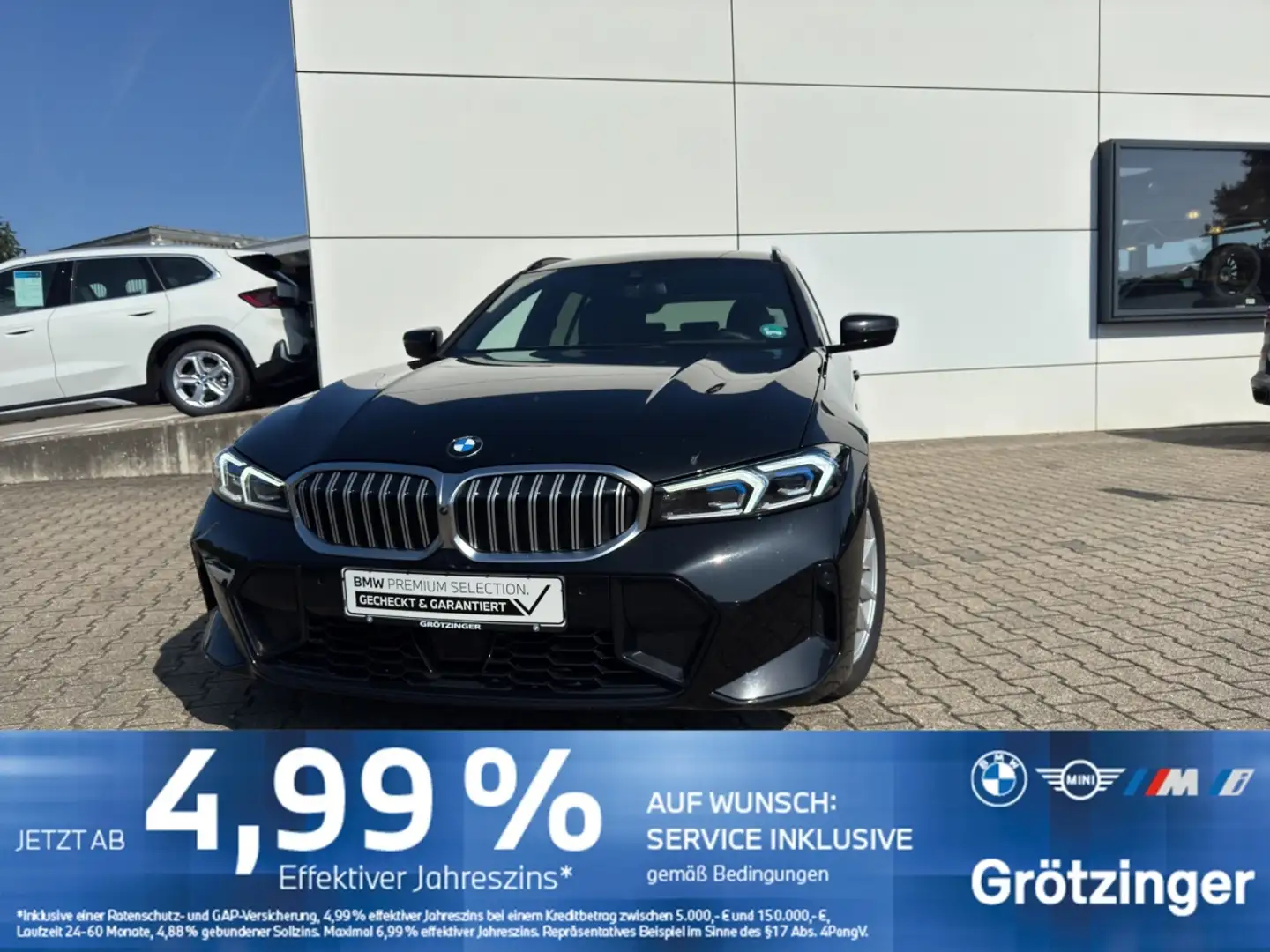 BMW 320 d Touring M Sportpaket LED+AHK+SHZ+LiveCockpi Schwarz - 1