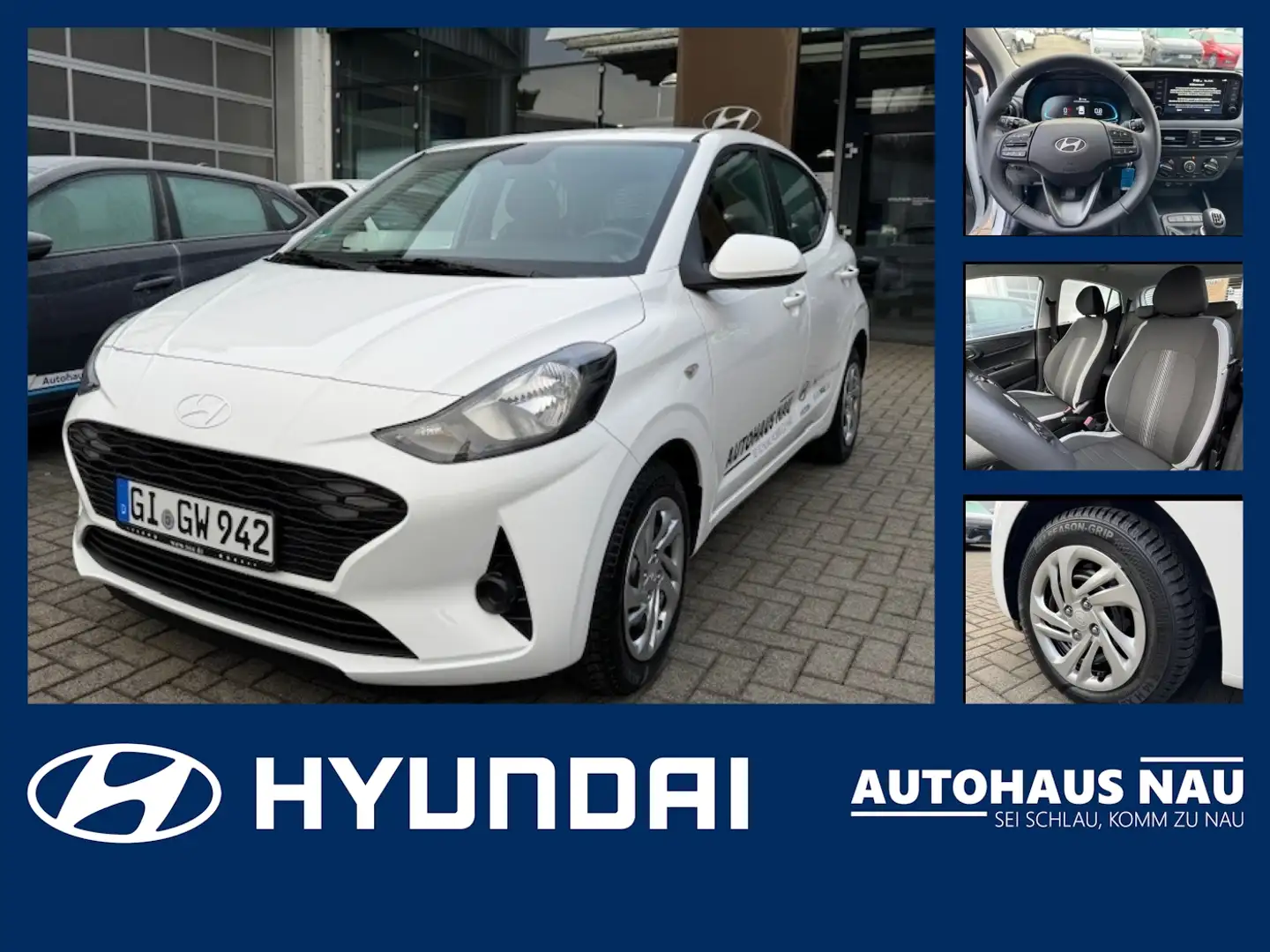 Hyundai i10 1.0 Select Inkl. Inspektionspaket Big Deal Weiß - 1