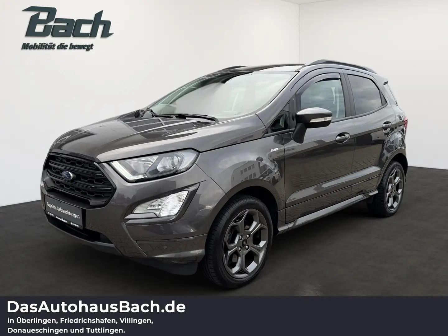Ford EcoSport 1.0 EcoBoost ST-Line Navi+SHZ+KlimaA+LM Grijs - 1