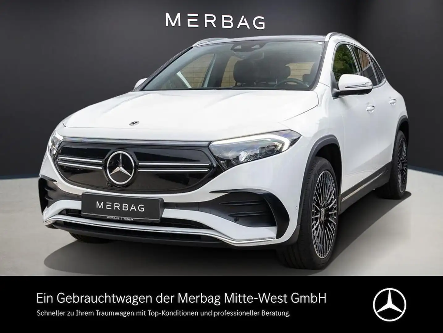 Mercedes-Benz EQA 350 4MATIC ACC AHK LED Navi Pano SD SHZ 360 Weiß - 1