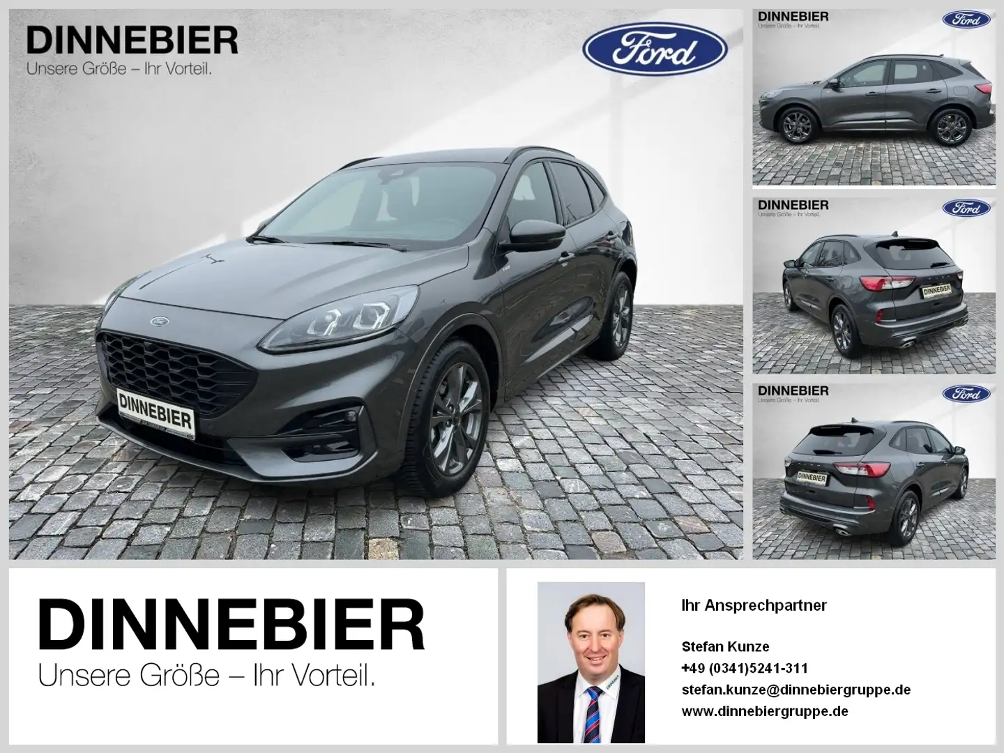Ford Kuga ST-Line X LED+AHK+Glasdach+Kamera+SHZ Серый - 1
