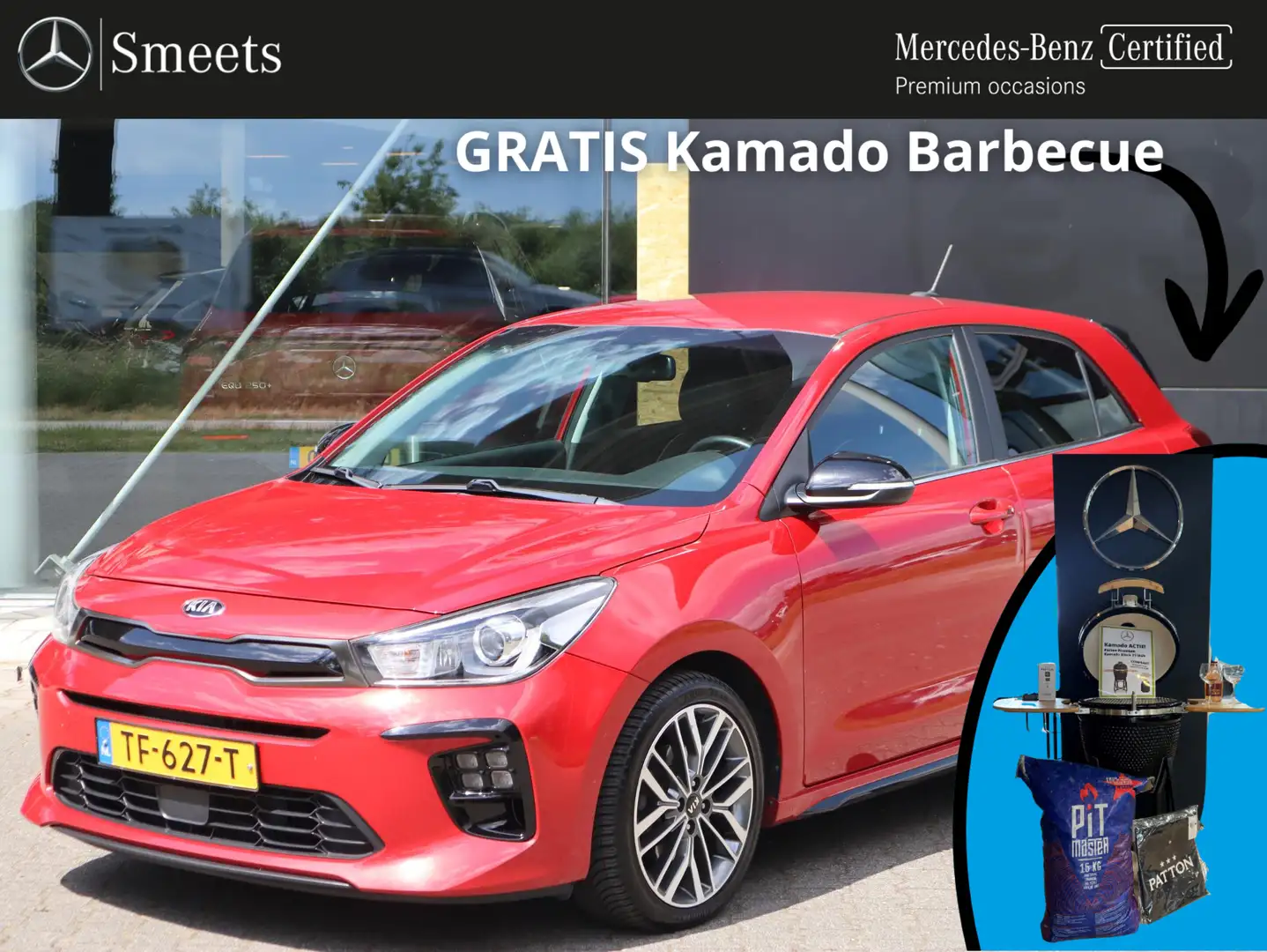 Kia Rio 1.0 TGDI GT-Line FABRIEKSGARANTIE | Dealeronderhou Rouge - 1