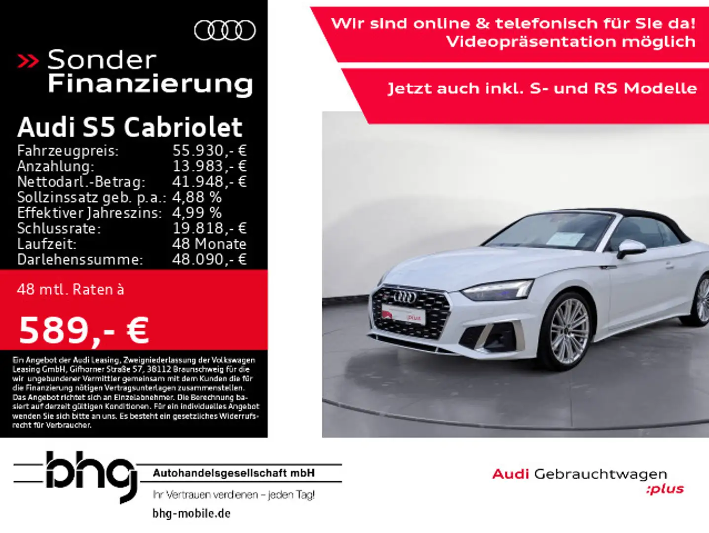 Audi S5 quattro Matrix Virtual Navi Keyless Weiß - 1