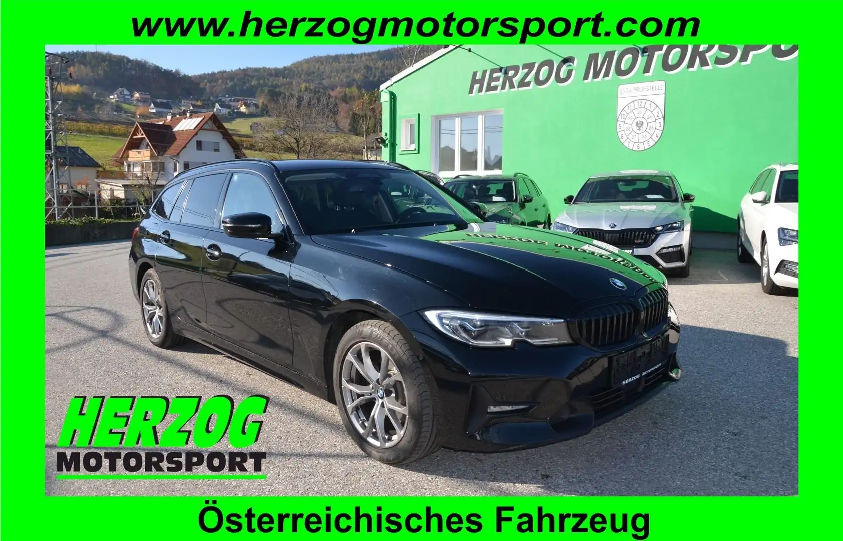 BMW 320 320d xDrive M-Sport 48V Aut. LED VIRT HEAD-UP 1.Be Noir - 1