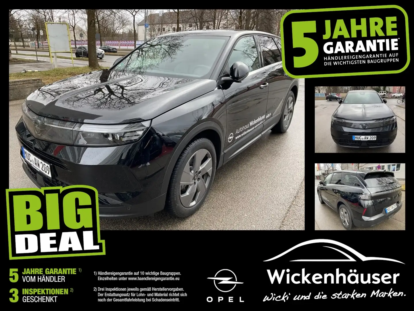 Opel Grandland 1.2 MHEV GS FLA Panorama Kamera Schwarz - 1