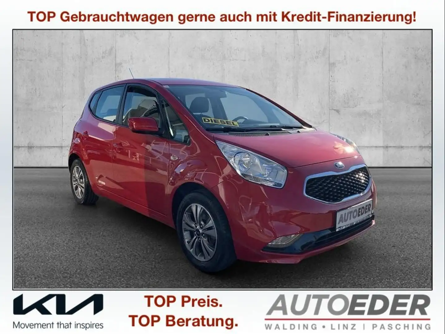 Kia Venga 1,6 CRDi ISG Silber Rouge - 1